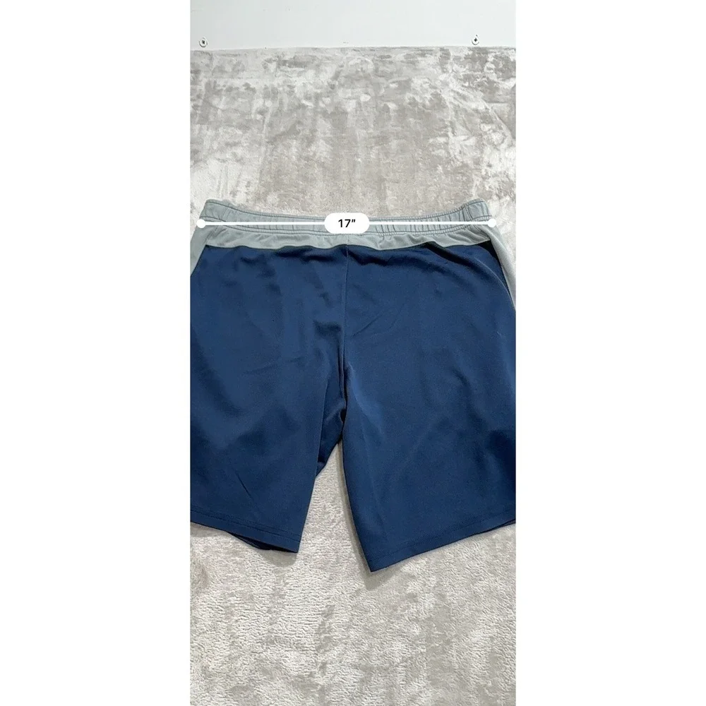 ALO Shorts Mens Size Medium Blue Gray Elastic Waist Missing Drawstring Pockets